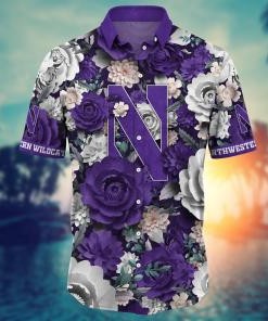 Northwestern Wildcats NCAA Flower Hawaii Shirt For Fans Ver 9