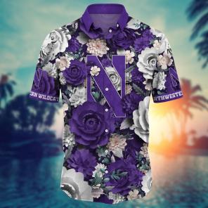 Northwestern Wildcats NCAA Flower Hawaii Shirt For Fans Ver 9