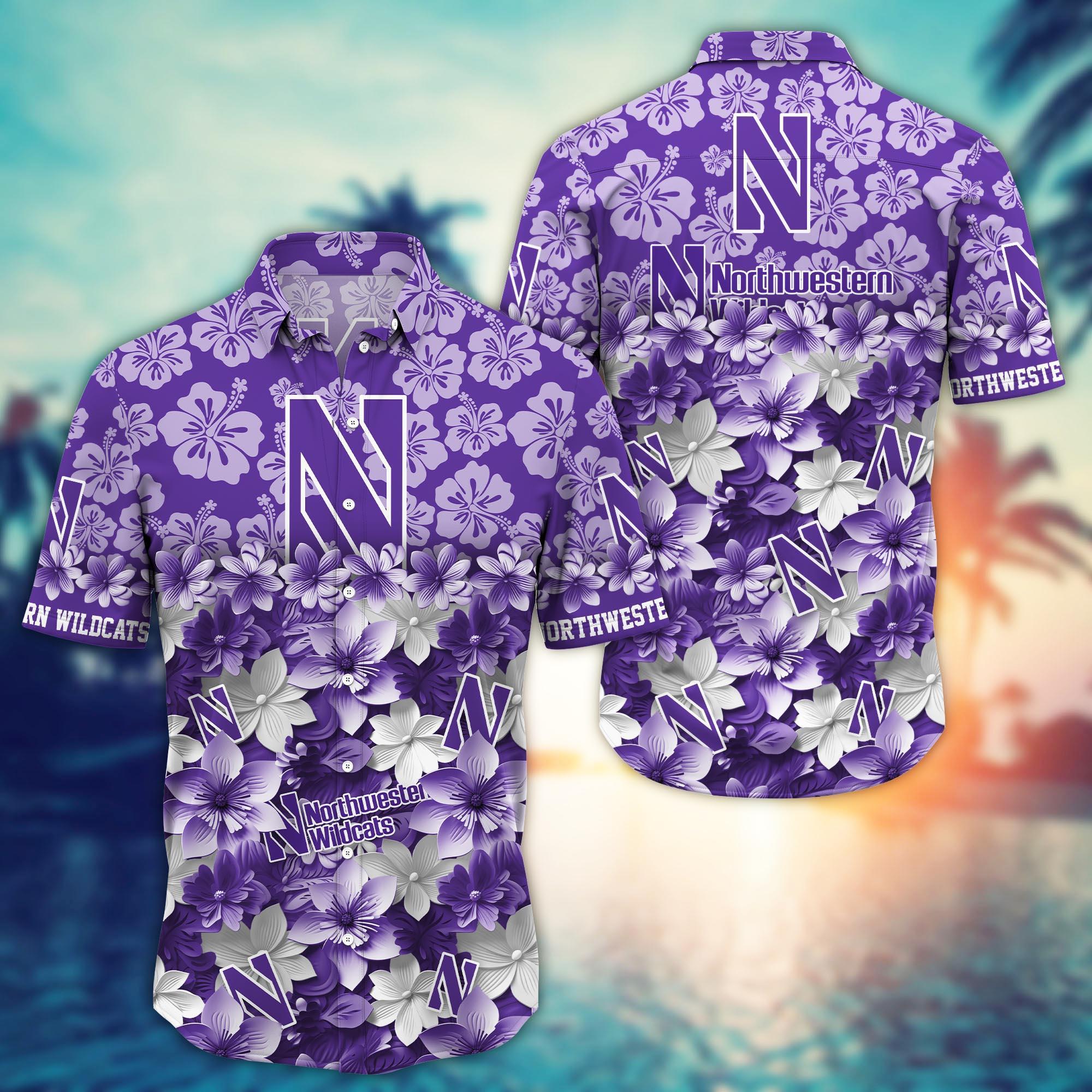 Northwestern Wildcats NCAA Hawaiian Shirt Gift For Fan