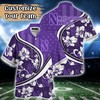 Northwestern Wildcats NCAA US Flag Flower Hawaii Shirt For Fans