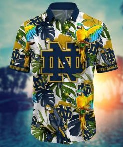 Notre Dame Fighting Irish NCAA Flower Hawaii Shirt For Fans Ver 1