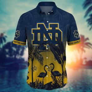 Notre Dame Fighting Irish NCAA Flower Hawaii Shirt For Fans Ver 10