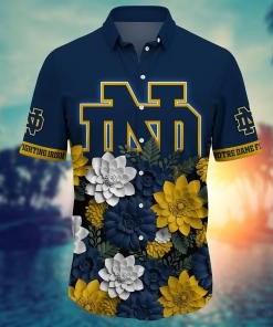 Notre Dame Fighting Irish NCAA Flower Hawaii Shirt For Fans Ver 12