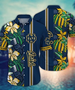 Notre Dame Fighting Irish NCAA Flower Hawaii Shirt For Fans Ver 14