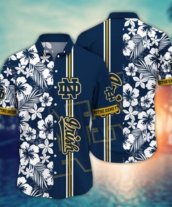 Notre Dame Fighting Irish NCAA Flower Hawaii Shirt For Fans Ver 19