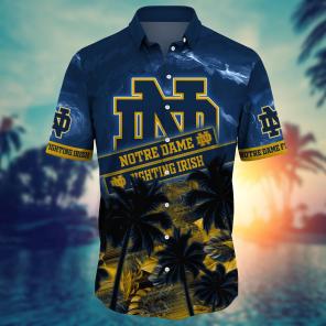 Notre Dame Fighting Irish NCAA Flower Hawaii Shirt For Fans Ver 20