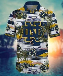 Notre Dame Fighting Irish NCAA Flower Hawaii Shirt For Fans Ver 22