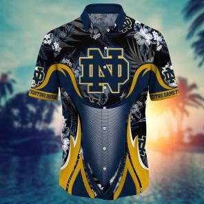 Notre Dame Fighting Irish NCAA Flower Hawaii Shirt For Fans Ver 23
