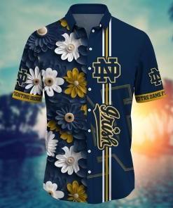 Notre Dame Fighting Irish NCAA Flower Hawaii Shirt For Fans Ver 26