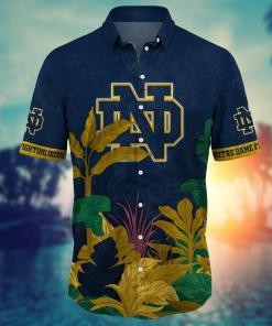 Notre Dame Fighting Irish NCAA Flower Hawaii Shirt For Fans Ver 27