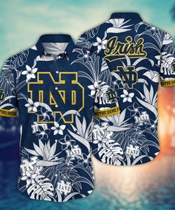 Notre Dame Fighting Irish NCAA Flower Hawaii Shirt For Fans Ver 29