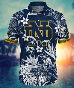 Notre Dame Fighting Irish NCAA Flower Hawaii Shirt For Fans Ver 29