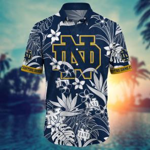 Notre Dame Fighting Irish NCAA Flower Hawaii Shirt For Fans Ver 29