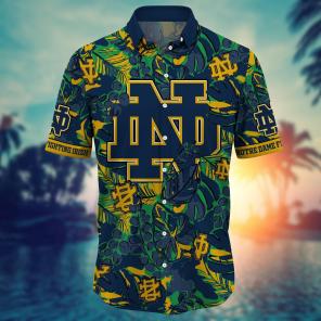 Notre Dame Fighting Irish NCAA Flower Hawaii Shirt For Fans Ver 30