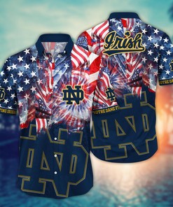Notre Dame Fighting Irish NCAA Flower Hawaii Shirt For Fans Ver 32