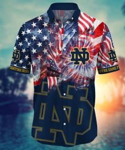 Notre Dame Fighting Irish NCAA Flower Hawaii Shirt For Fans Ver 32