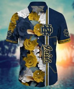 Notre Dame Fighting Irish NCAA Flower Hawaii Shirt For Fans Ver 35