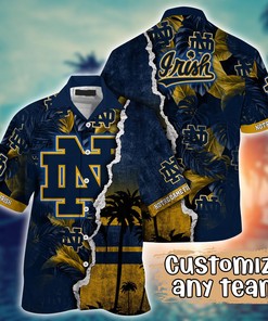 Notre Dame Fighting Irish NCAA Flower Hawaii Shirt For Fans Ver 36