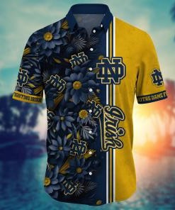 Notre Dame Fighting Irish NCAA Flower Hawaii Shirt For Fans Ver 5