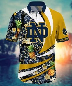 Notre Dame Fighting Irish NCAA Flower Hawaii Shirt For Fans Ver 6