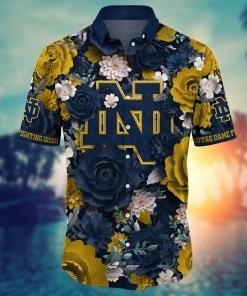 Notre Dame Fighting Irish NCAA Flower Hawaii Shirt For Fans Ver 8