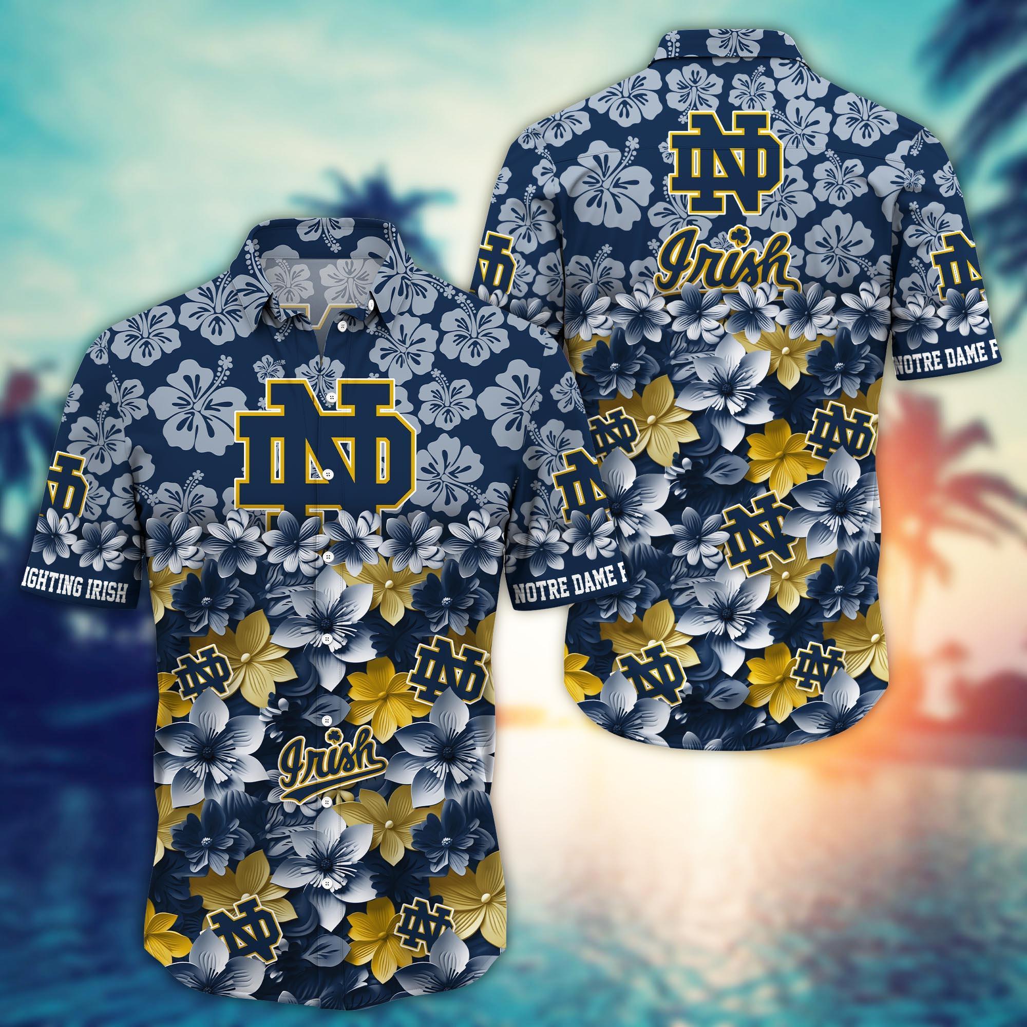 Notre Dame Fighting Irish NCAA Hawaiian Shirt Gift For Fan