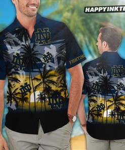 Notre Dame Fighting Irish Short Sleeve Tropical Hawaiian Shirt