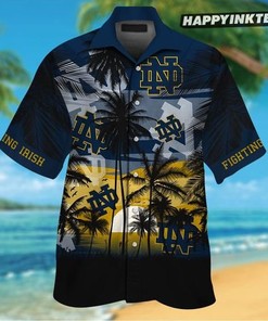 Notre Dame Fighting Irish Short Sleeve Tropical Hawaiian Shirt