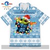 Notre Dame Football Christmas Hawaiian Shirt with Baby Yoda and American Sports Theme