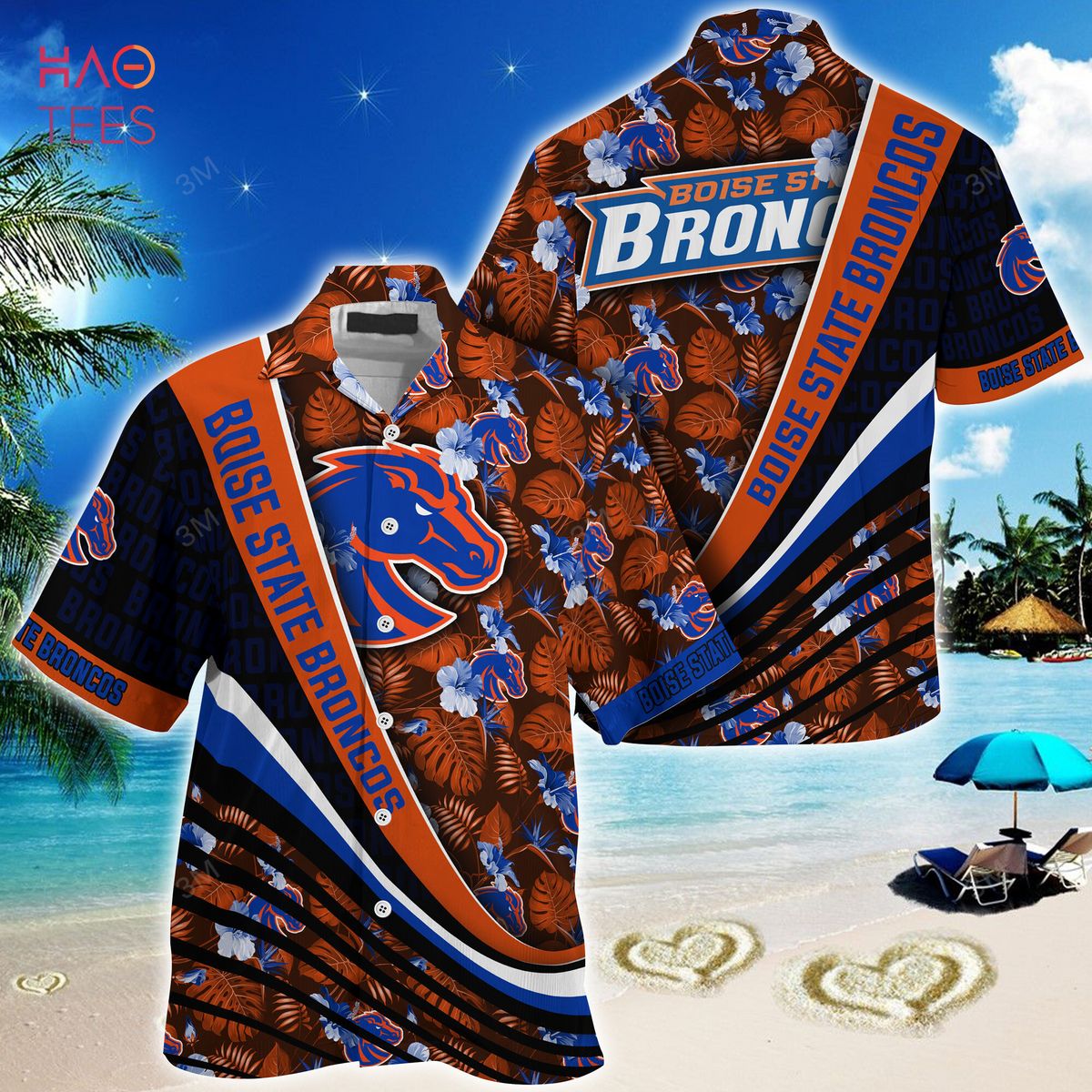 Official Boise State Broncos Summer Hawaiian Shirt - Perfect for Fans