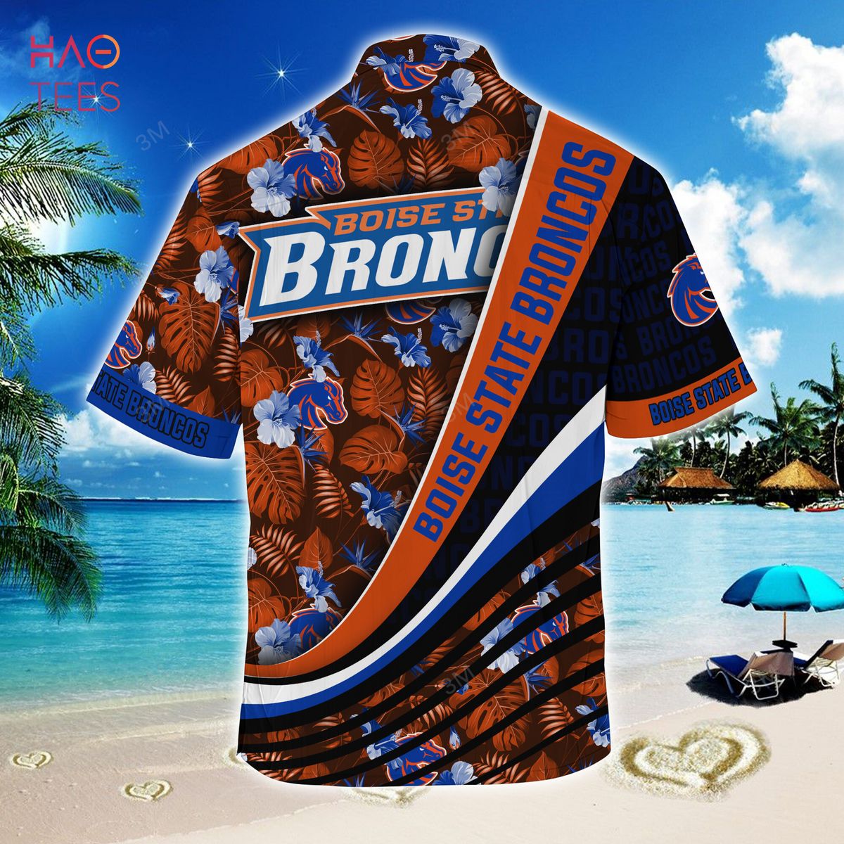 Official Boise State Broncos Summer Hawaiian Shirt - Perfect for Fans