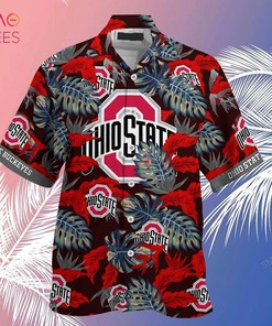 Ohio State Buckeyes Hawaiian Shirt And Shorts For Summer, Stress Blessed Obsessed Fans
