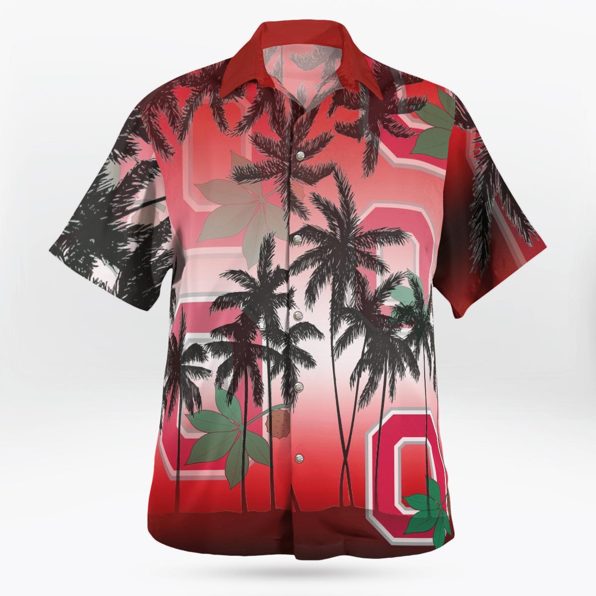 Ohio State Buckeyes Hawaiian Shirts and Beach Shorts - Perfect for Fans.