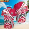 Ohio State Buckeyes Hibiscus Tropical Flower NCAA Hawaiian Shirt for Fans