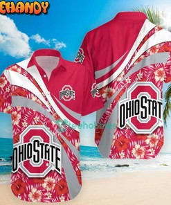 Ohio State Buckeyes Hibiscus Tropical Flower NCAA Hawaiian Shirt for Fans