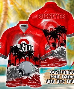 Ohio State Buckeyes NCAA Best Hawaiian Shirt Ever- Customize Any Team Any League