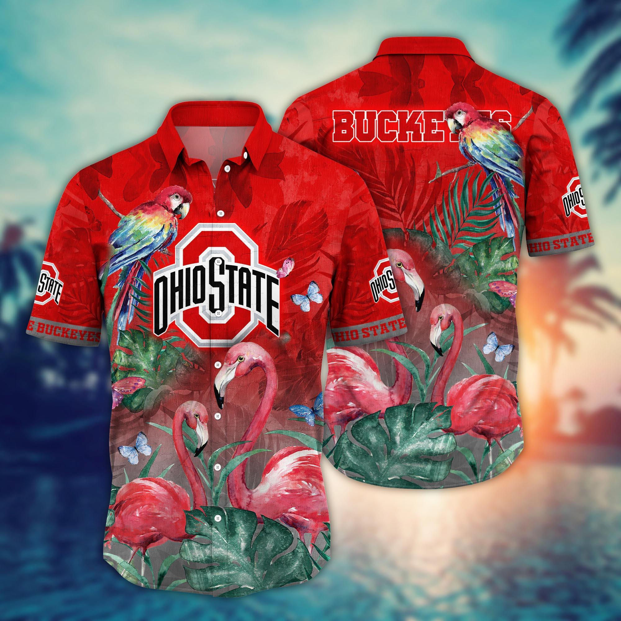 Ohio State Buckeyes NCAA Flower Hawaii Shirt For Fans Ver 12