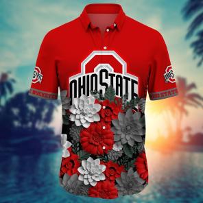 Ohio State Buckeyes NCAA Flower Hawaii Shirt For Fans Ver 13