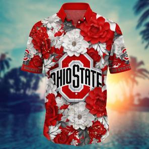 Ohio State Buckeyes NCAA Flower Hawaii Shirt For Fans Ver 14