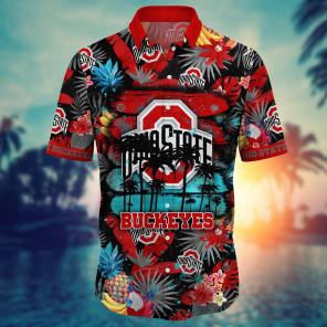 Ohio State Buckeyes NCAA Flower Hawaii Shirt For Fans Ver 16