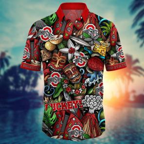 Ohio State Buckeyes NCAA Flower Hawaii Shirt For Fans Ver 18