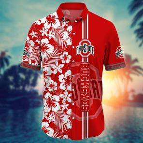 Ohio State Buckeyes NCAA Flower Hawaii Shirt For Fans Ver 20