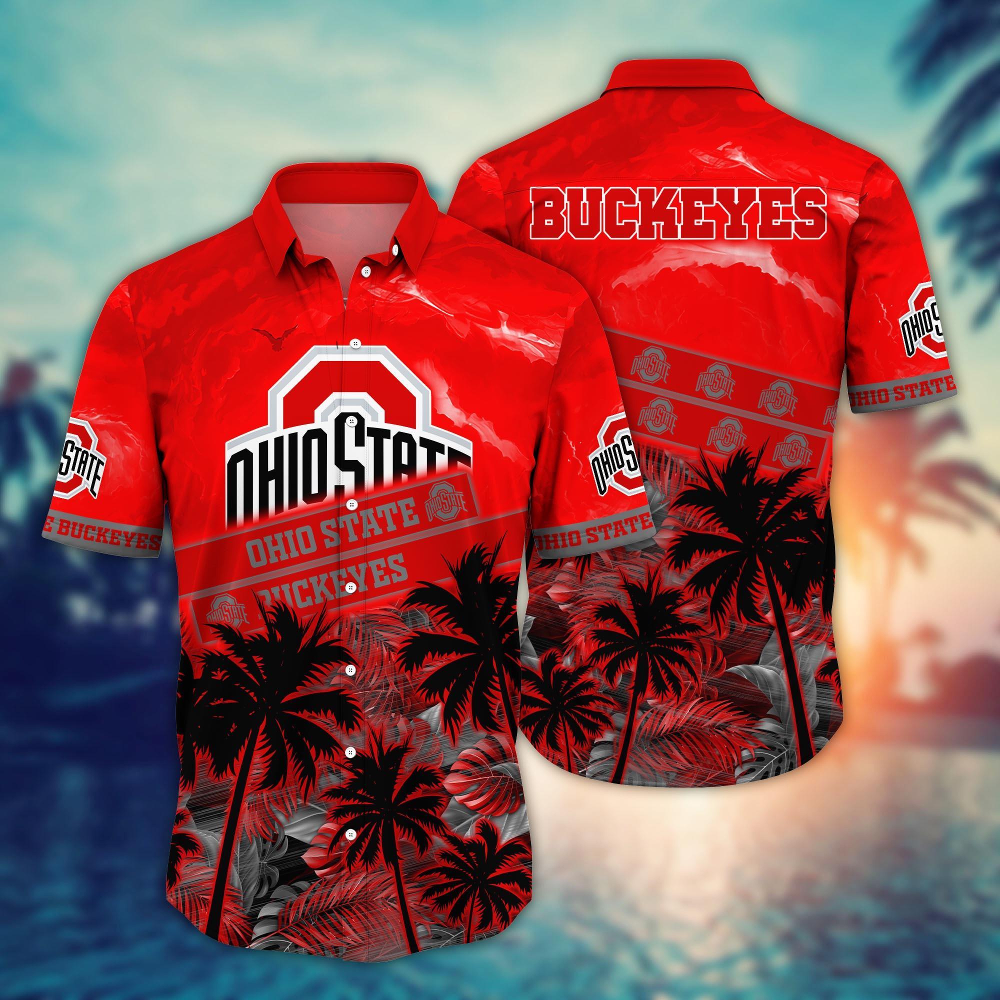 Ohio State Buckeyes NCAA Flower Hawaii Shirt For Fans Ver 21