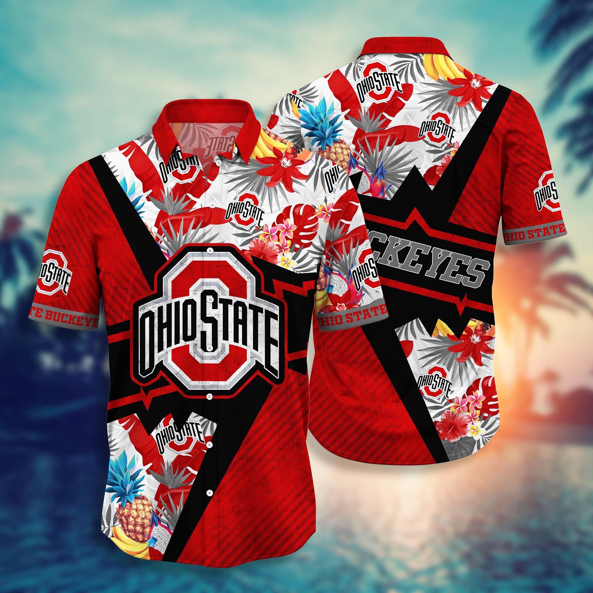 Ohio State Buckeyes NCAA Flower Hawaii Shirt For Fans Ver 22