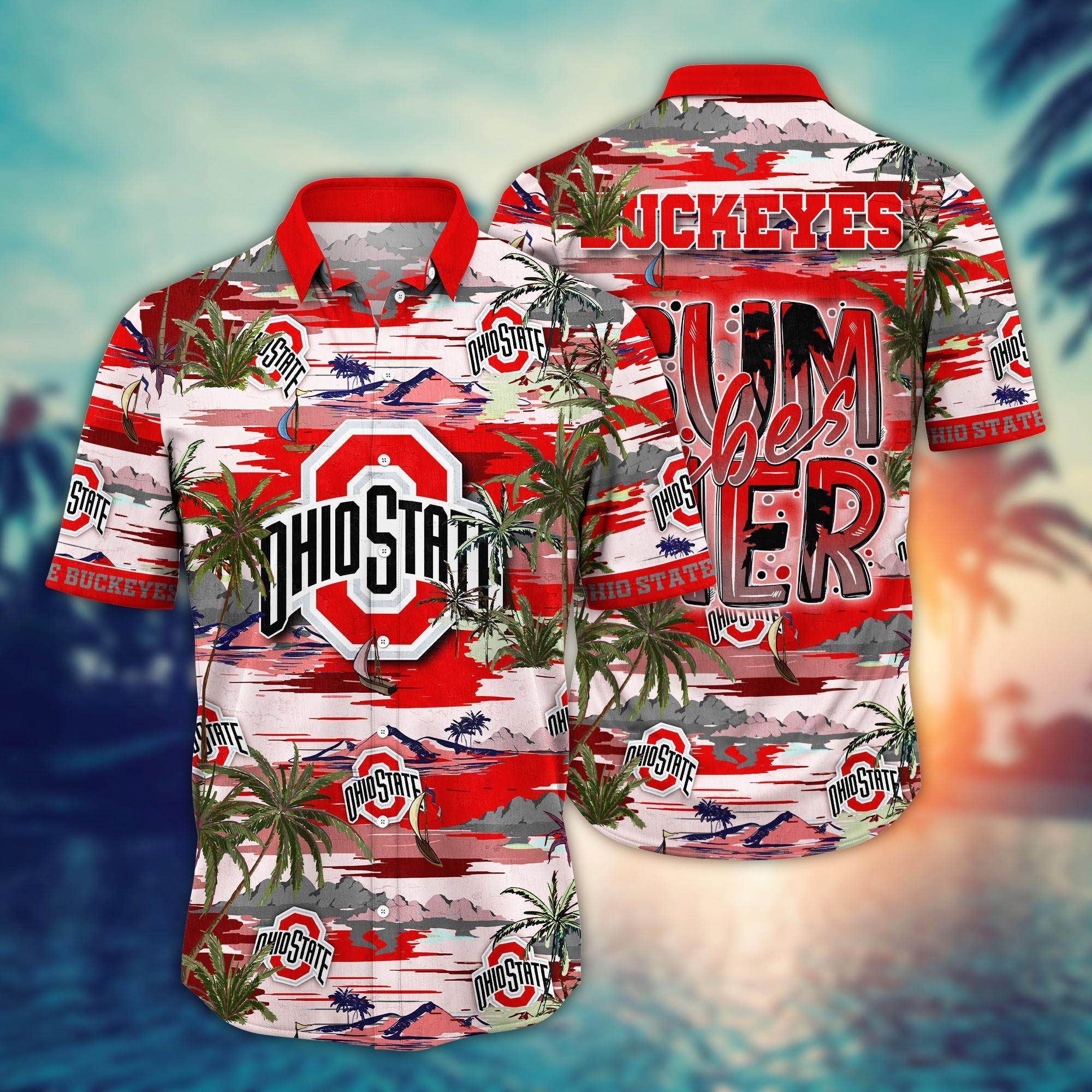 Ohio State Buckeyes NCAA Flower Hawaii Shirt For Fans Ver 23