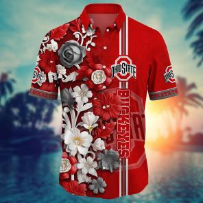 Ohio State Buckeyes NCAA Flower Hawaii Shirt For Fans Ver 25