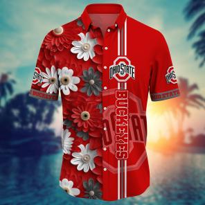 Ohio State Buckeyes NCAA Flower Hawaii Shirt For Fans Ver 27