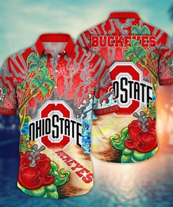 Ohio State Buckeyes NCAA Flower Hawaii Shirt For Fans Ver 3