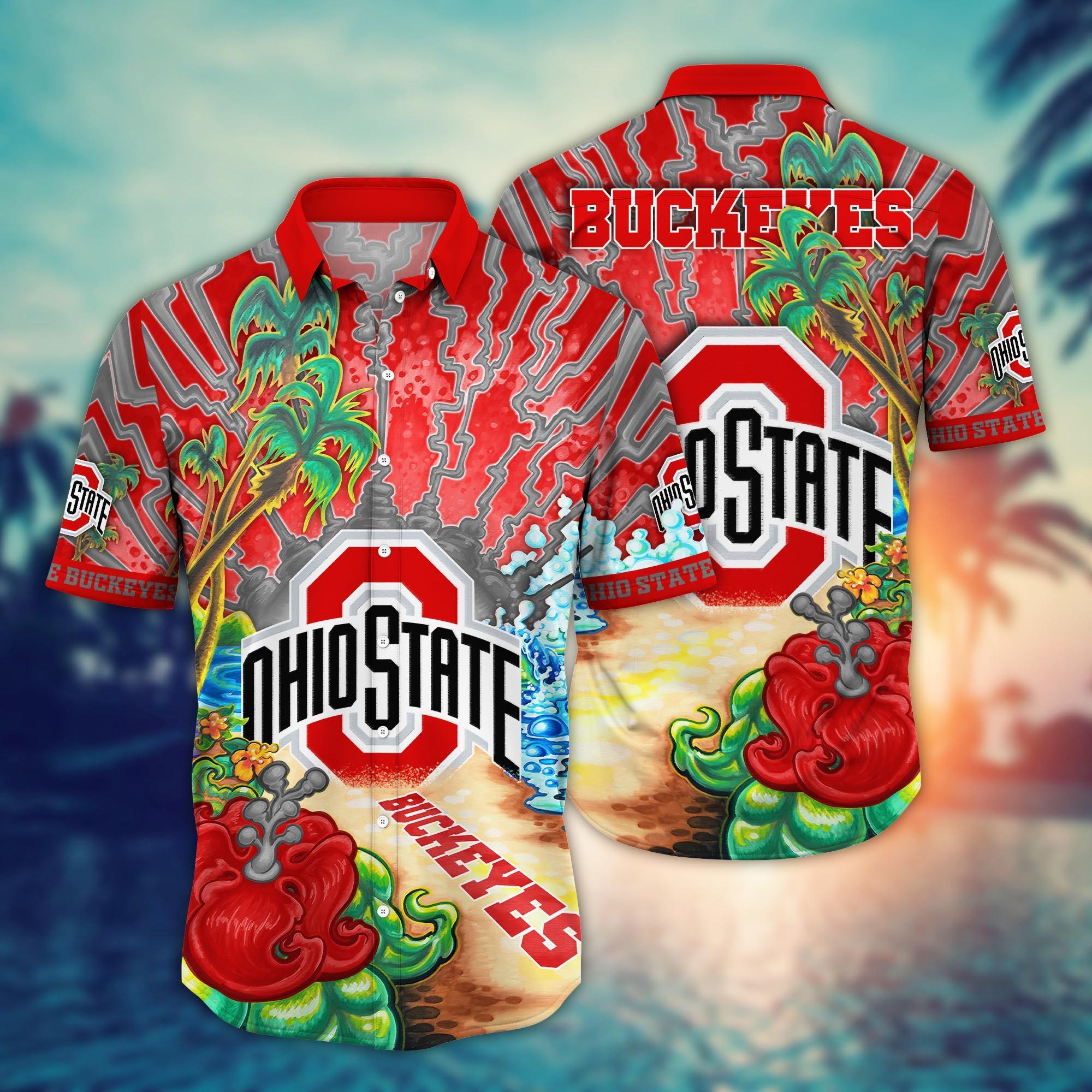 Ohio State Buckeyes NCAA Flower Hawaii Shirt For Fans Ver 3