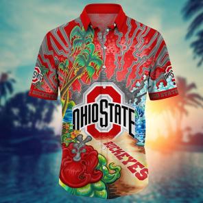 Ohio State Buckeyes NCAA Flower Hawaii Shirt For Fans Ver 3